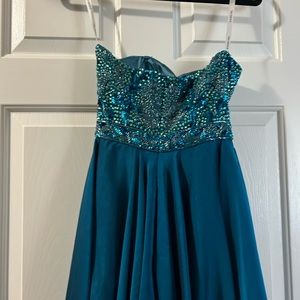 Sherri Hill Greenish blue HOCO dress size 0